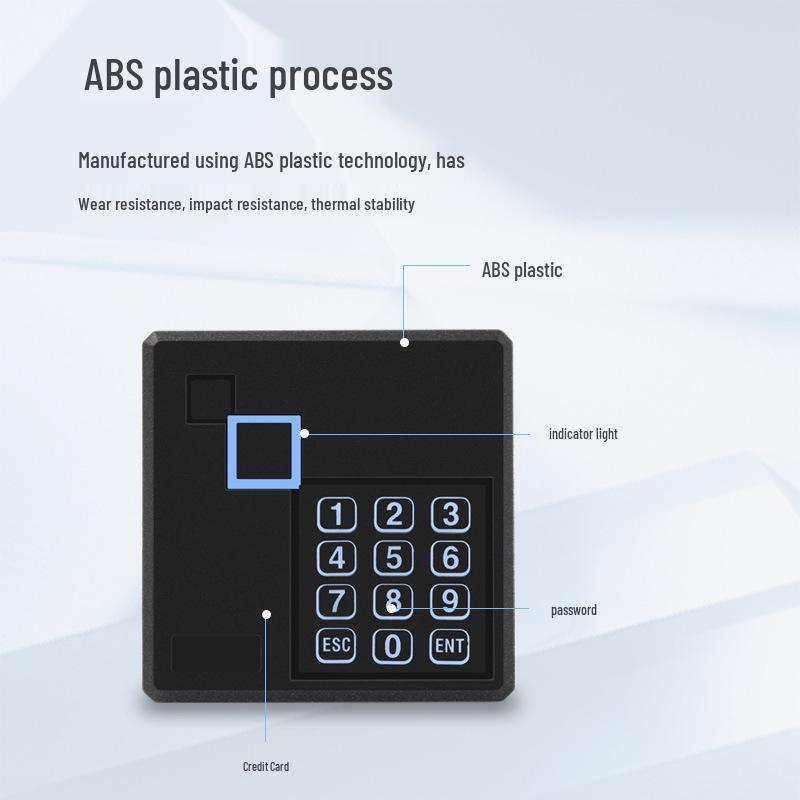 86-Type RFID RS232/RS485 Access Control Card Reader with Keyboard Input