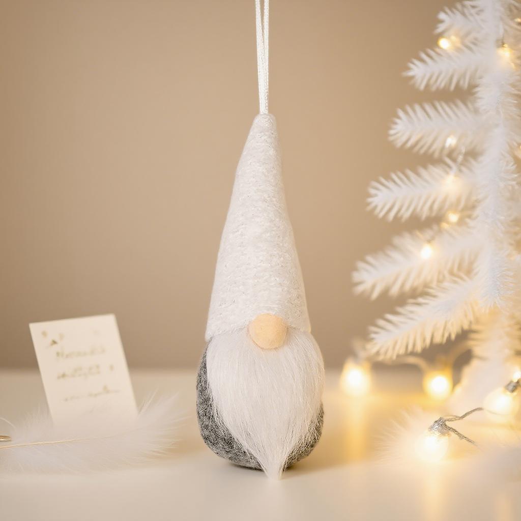 Christmas Decorations Creative Colorful Knitted Santa Faceless Old Man Pendant Goblin Pendant Dwarf Pendant