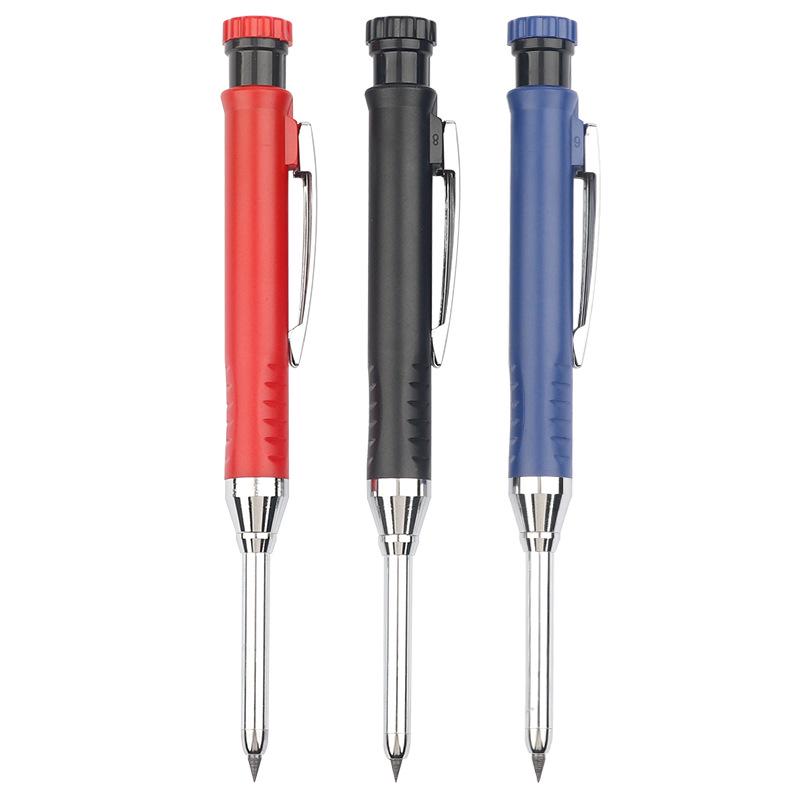 Professional Deep Hole Woodworking Pencil - 2.8mm Marker for Precise Line Drawing & Notations