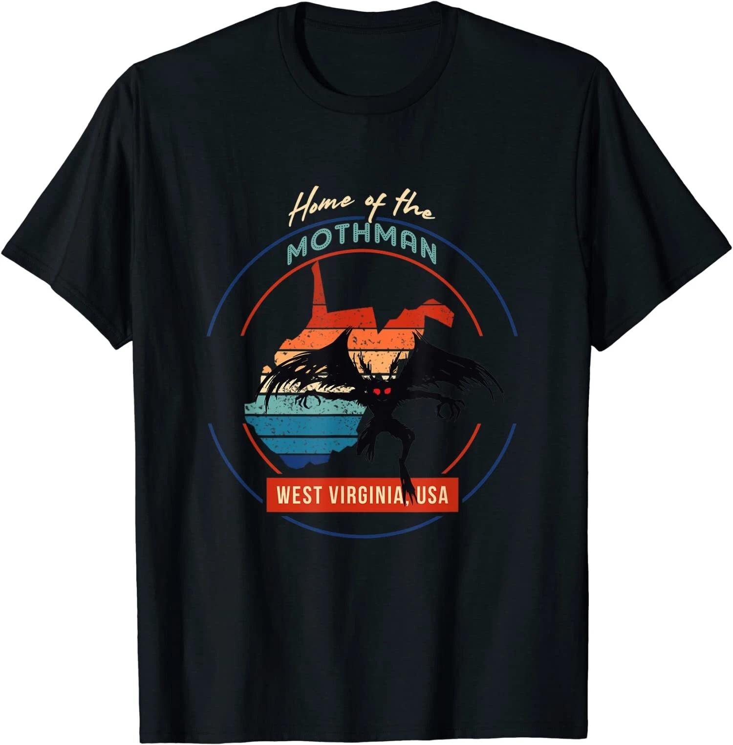 Cryptid West Virginia Home of the Mothman Folklore T-Shirt L