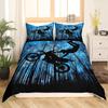 Dirt Bike Motorbike Duvet Cover Motocross Racer Bedding Set Boys Motorcycle Extreme Sports Quilt Cover Polyester Comforter Cover