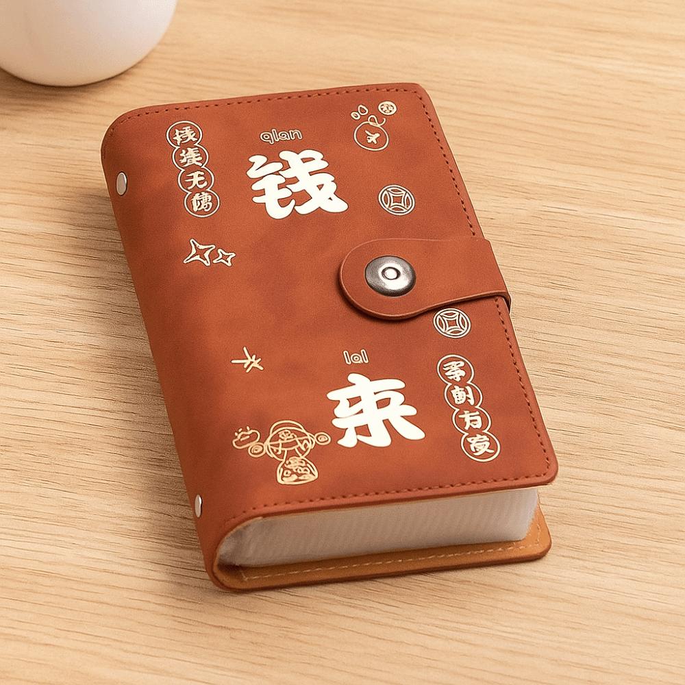 Wallet Storage Budget Binder with Lock Handbook Planner Organizer Account Book  Family