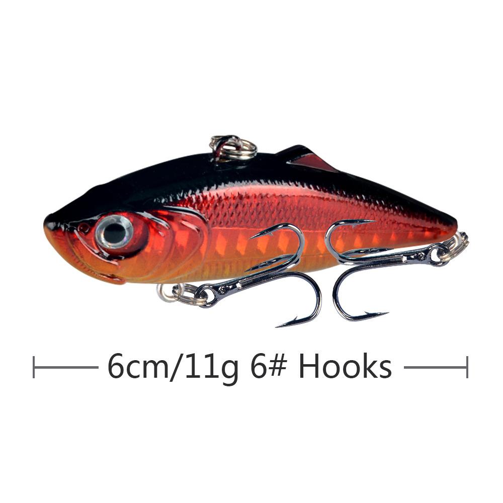 

6cm11Grams of Fish BaitVIBLure Manufacturer Direct Sale Fishing Lure Lure BaitVIBFishing Lure BaitVIBFish6#Reinforced Hook 6CM-11G
