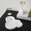 Jewelry Display Props: White Plaster Stand for Earrings, Rings & Photo Decoration
