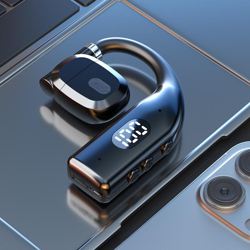 

Одиночный наушник, длительное время работы в режиме ожидания, бизнес-наушники, водонепроницаемая моногарнитура, для звонков на улице, беспроводные наушники Bluetooth 5.3 чёрный