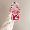 KEYSION Cute Ear 3D Cartoon Case for iPhone SE 2020 2022 with Bracelet Silicone Shockproof Phone Cover for iPhone 8 7 6s Plus