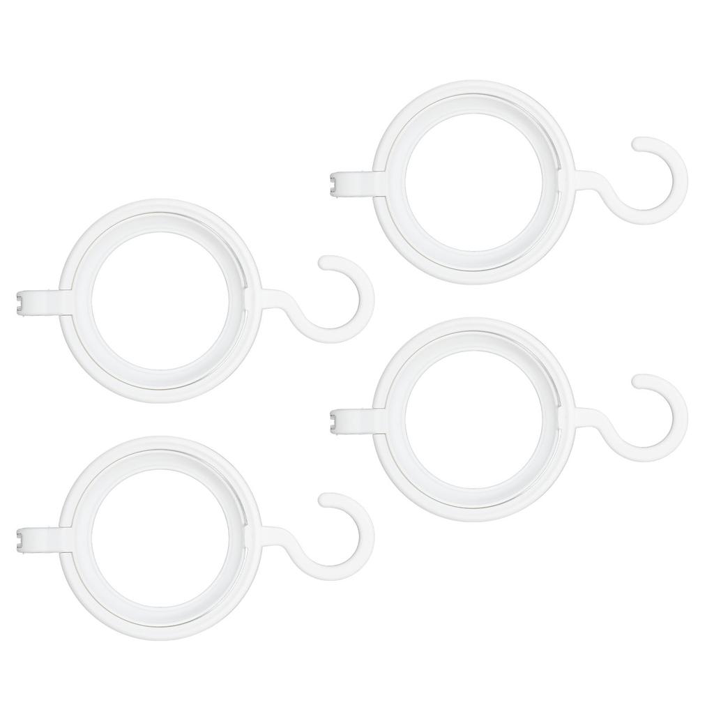 4pcs Hanging Wig Stand Foldable Round Wig Display Hanger Smoothly Plastic Wigs Storage Holder for