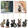 Stylish Acrylic Animal Cat Dinosaur Car Ornament Perfect For Halloween And Decor Christmas