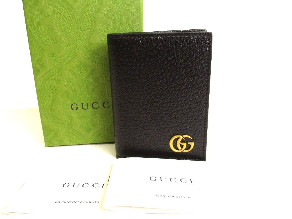 

Authentic GUCCI GG Marmont Black Leather Business Card Case #9260 Refurbished