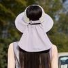 Sunscreen Bucket Hat New Face Small Summer UV Protection Outdoor Sun Hat Big Brim Shawl Sun Hat