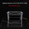 Transparent Square Fish Tank High Quality Plastic Goldfish Tank Aquarium Betta Fish Breeding Box Aquariums Table Decoration