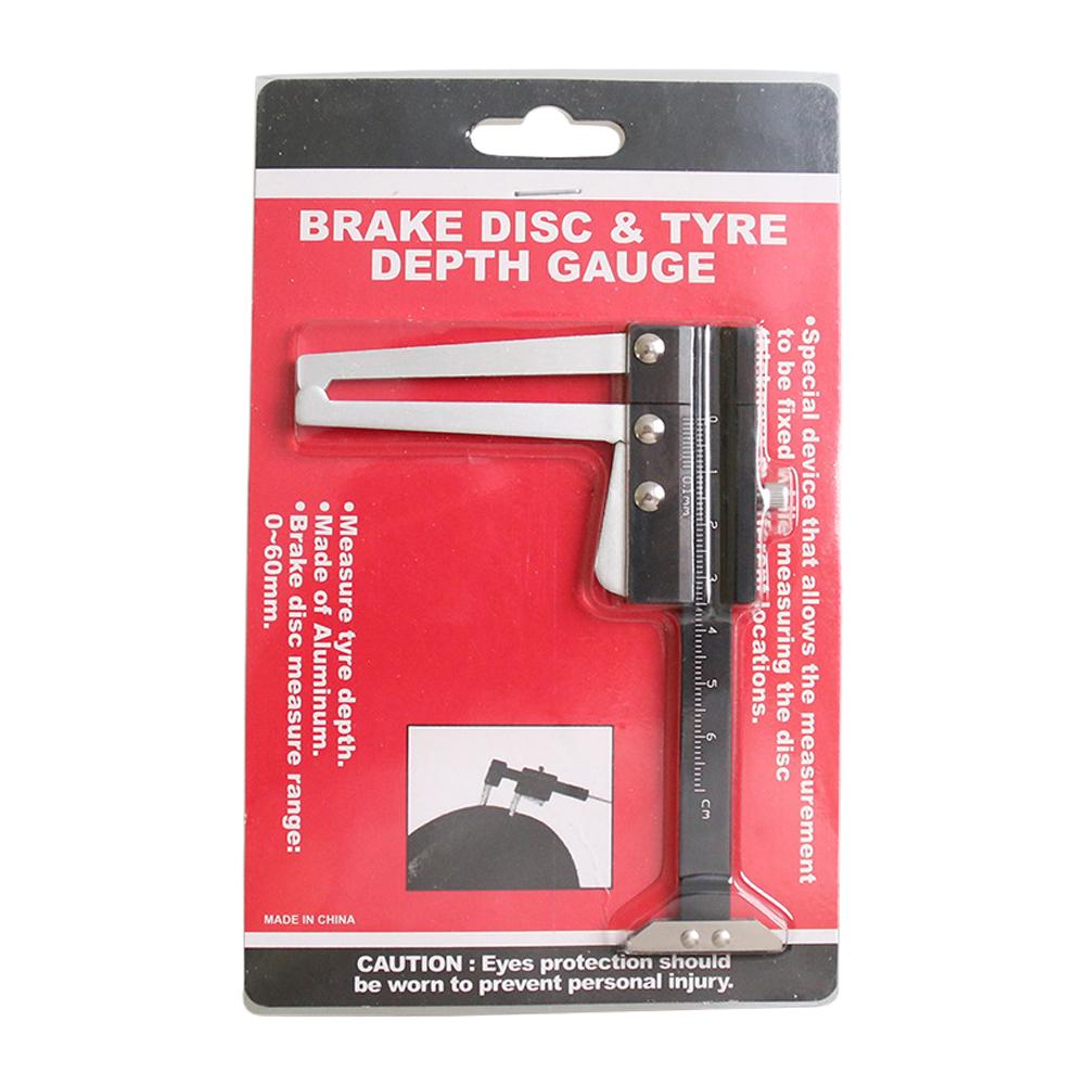 Accurate Brake Disc Thickness Gauge Vernier Measuring Caliper Car Tyre Plate Brake Disk Thickness Wear Depth Gauge Instrument