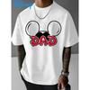 2025 Mickey Mouse Bester Papa aller Zeiten T-Shirt Kurzarm Herren Sommer Unisex Oversized T-Shirt Vatertags-Geburtstagsgeschenk