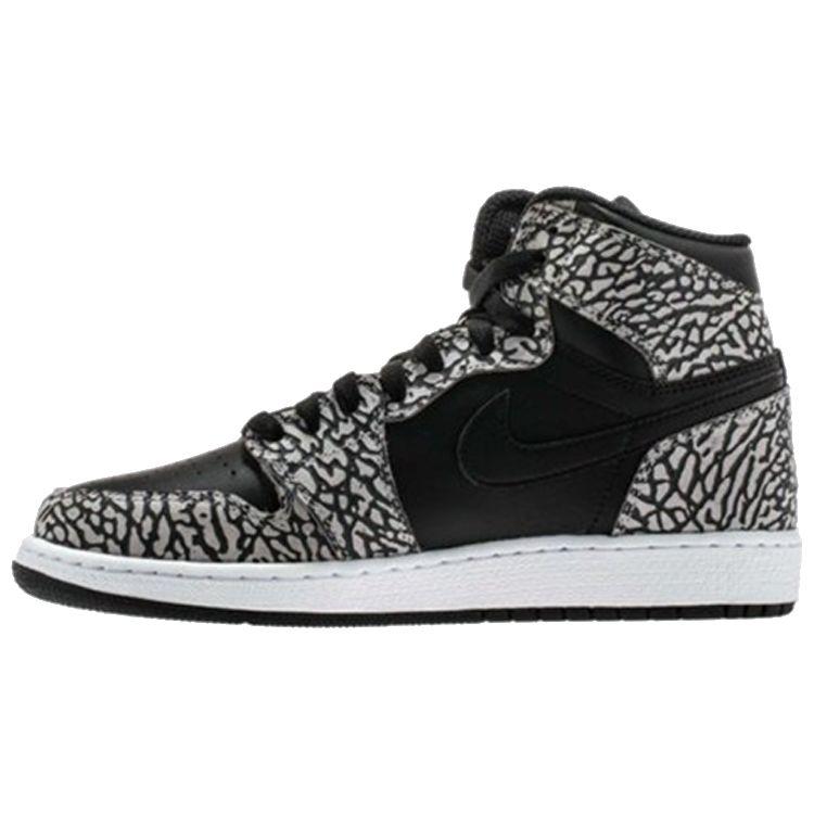 

Детские кроссовки Air Jordan 1 Retro High Premium GS Black Elephant Gym-Red-Cement-Grey-Anthracite 838850-013