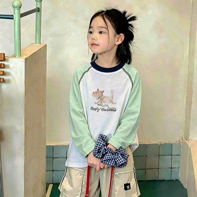 Girls' Long-Sleeve Sun Protection Top – 2026 Summer Collection, Medium & Large, Round Neck Air Conditioning Shirt.