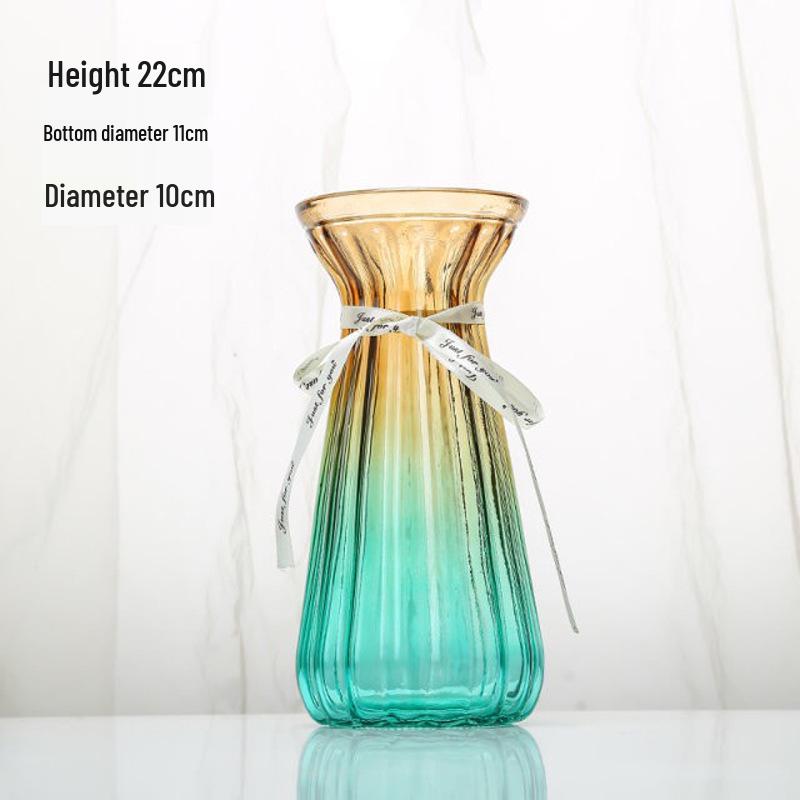 Elegant European Glass Vase for Fresh or Dried Flowers - Creative Home Decor