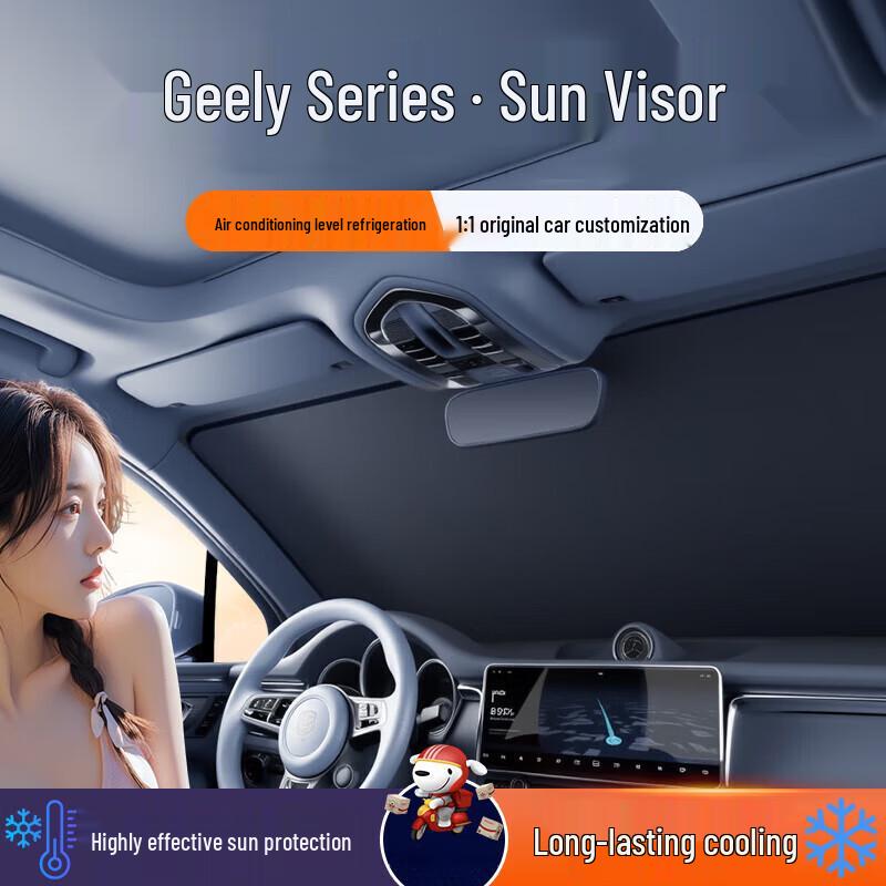 Car Windshield Sunshade: Protects & Moisturizes Interior, Shields Dashboard, Ensures Privacy. Ideal for Summer Use.