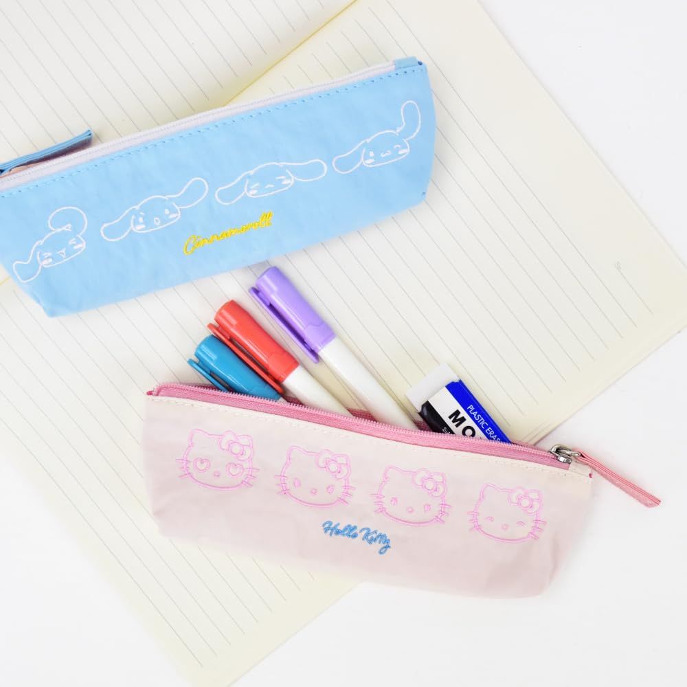 Little Twin Stars Face Embroidered Pencil Case SRTZ-285