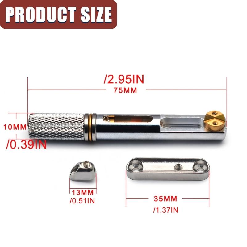 Zincs Alloys Guitar Saddles Bridge For Headless Guitar Stable Performances Easyly Installation Durable Brass Hardware