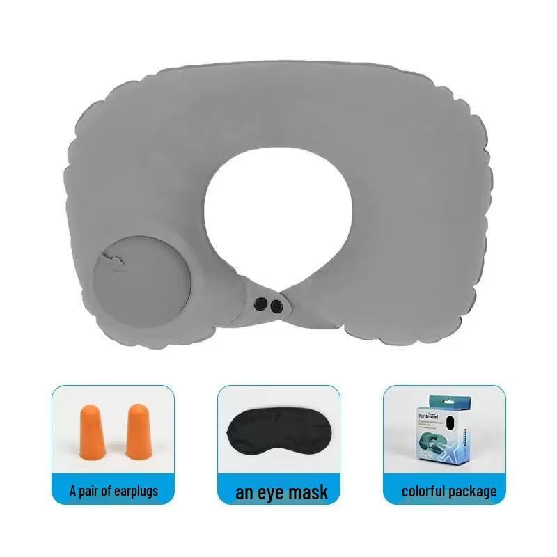 

DAXTEDAXTE Inflatable U-shaped Travel Neck Pillow Set One Size