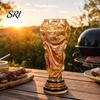 Durable Beer Mug Trophy Glass, 480ml Football Cup, Champion Shaped Soccer Party Gift for Lovers Glass