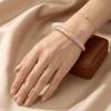 Traditional Flower Bangle Colorful Women's Hand Bracelet Vintage Cloisonne Bangle  Jewelry Gifts