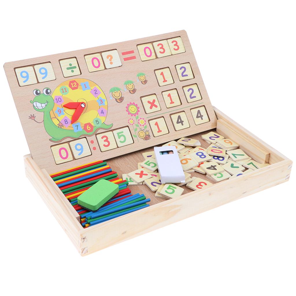 Buy Montessori Educational Toys Math Number Counting Sticks Preschool ...