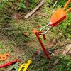 4 Pcs Heavy Duty Tent Peg Durable Camping Peg Lengthen Steel Tent Stakes Outdoor Ground Anchors Adjustable Ground Nails