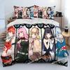 Cute Gawr Gura Hololive Anime Shark Comforter Bedding Set,Duvet Cover Bed Set Quilt Cover Pillowcase,king Queen Size Bedding New