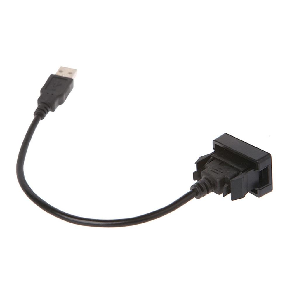 1x Car Dash Flush Mount USB Port Panel Extension Cable Adapter For Toyota Camry