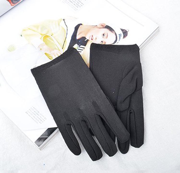 

Детские белые эластичные перчатки для выступлений для танцев и этикета - Подходят для мальчиков и девочек детского сада и начальной школы 5-10 Years чёрный