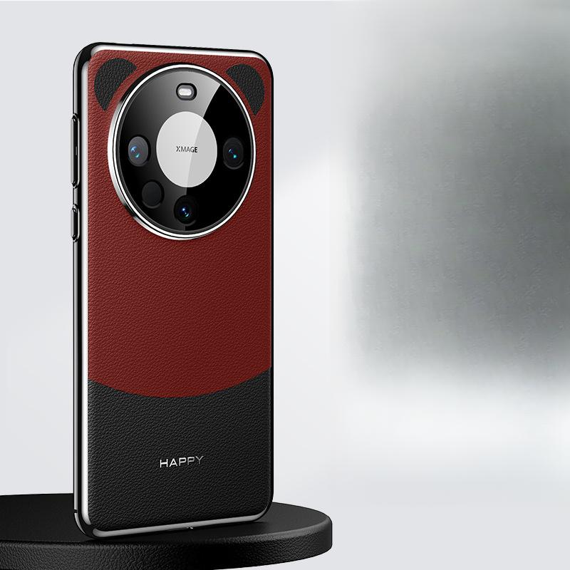 Pasuje do etui na telefon Huawei Mate70pro, Mate60 Ucho Pandy 50/40 Odporne na wstrząsy Pełna skóra Etui