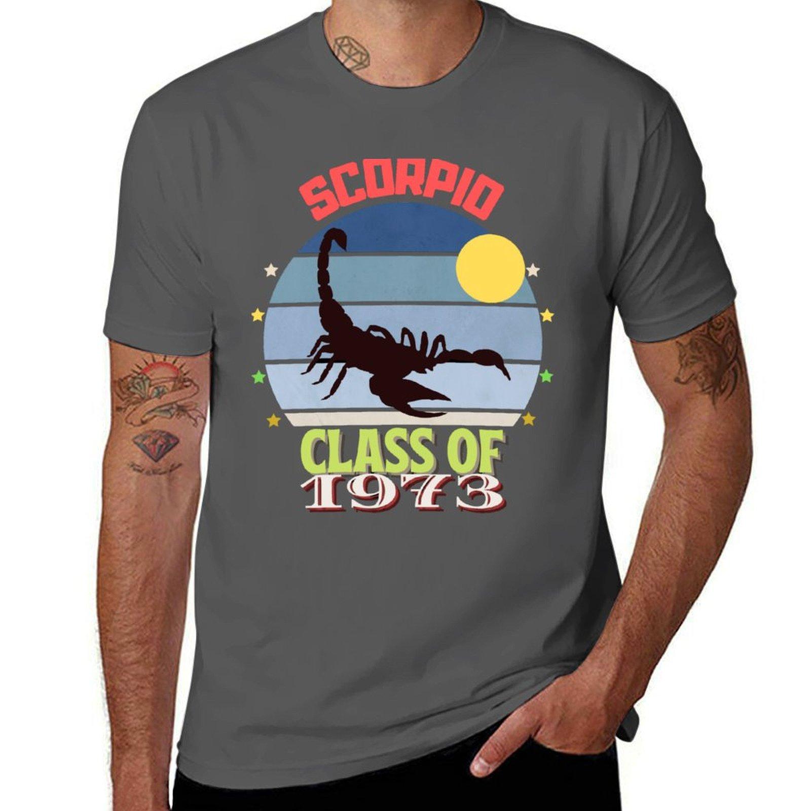 

Scorpio - Class of 1973 T-Shirt t shirt personalised cotton t shirt man t shirt man designer T-Shirt 4XL