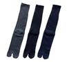 Thin Tabi Summer Business Cotton Sizes Set of 3 Men's Socks, Tabi-Style Socks, Socks, Blend, Black, Gray, Navy, Charcoal, 25-27cm, (Colors Selected)