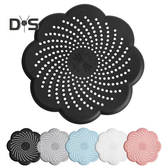Sita de chiuvetă din silicon anti-blocare filtru de scurgere design floral sigiliu de miros bucătărie baie accesoriu canalizare sifon plasă de scurgere