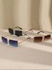 1/2/3 PC S Fashion Rectangular Metal Rimless Women Sunglasses For Men Daily Life Shades Eyewear Accessories.