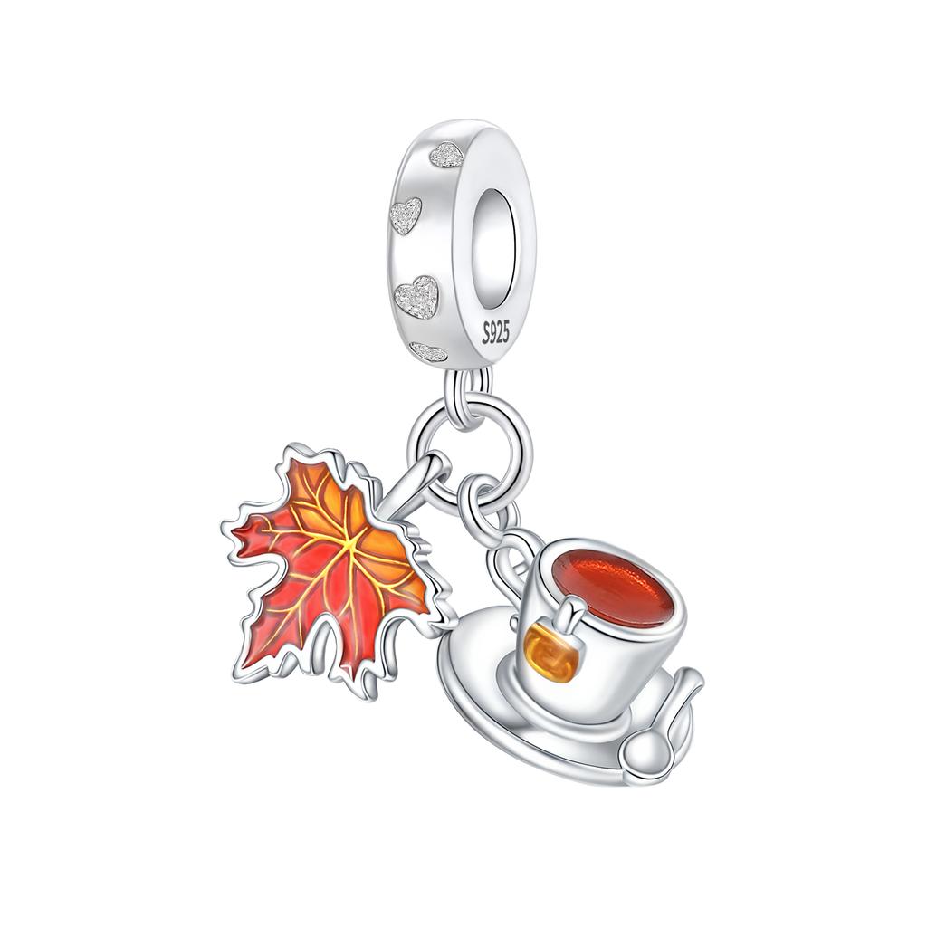New Authentic Copper Red Charm Bead Charms Red Bird Heart Mushroom Bead Charms Pendants Compatible With Bracelets Necklaces Do It Yourself Jewellery G