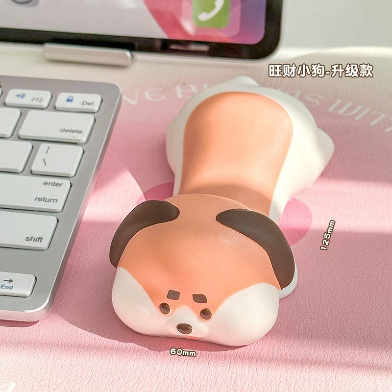 Unzip Memory Cotton Mouse Pad Wrist Pad Cute Office Desktop Mouse Wrist Pad Wrist Pad Hand Pillow Puppy
