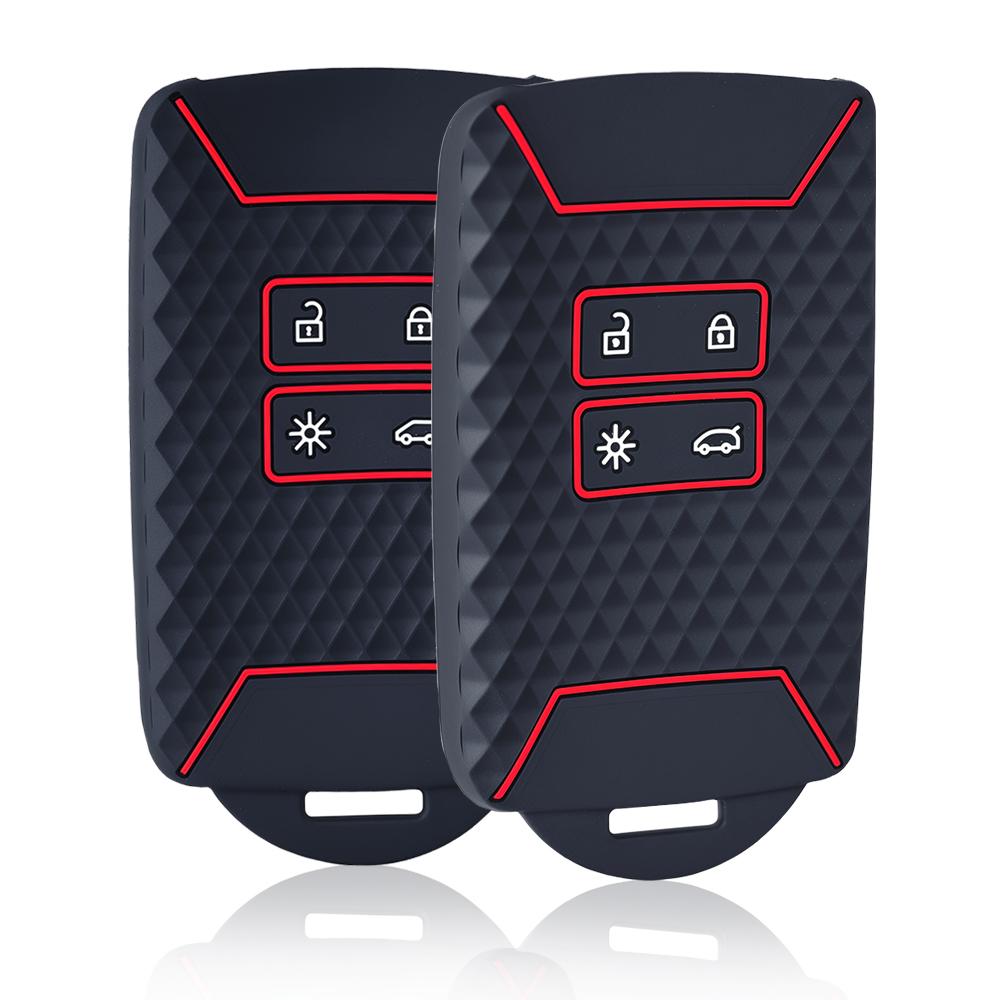 Silicone Car Key Case Cover Fob for Renault Captur Megane Talisman Espace Clio Zoe Koleos Scenic 4 Arkana Dacia Sandero Card