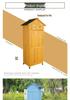 Outdoor Wooden Storage Shed: Anti-corrosion, Waterproof, Sun-Protected Cabinet for Garden, Courtyard, and Balcony.