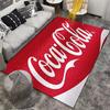 "Red Carpet with Coca-Cola Logo Design and Water Droplets Texture" Suitable for Use As an Anti-slip for Living Room Bedroom Sofas