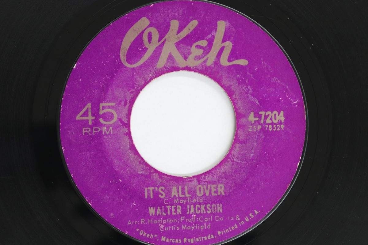 

7inch Record WALTER JACKSON - It s All Over / Lee Cross 47204 OKEH 1964 US Soul/Funk Used