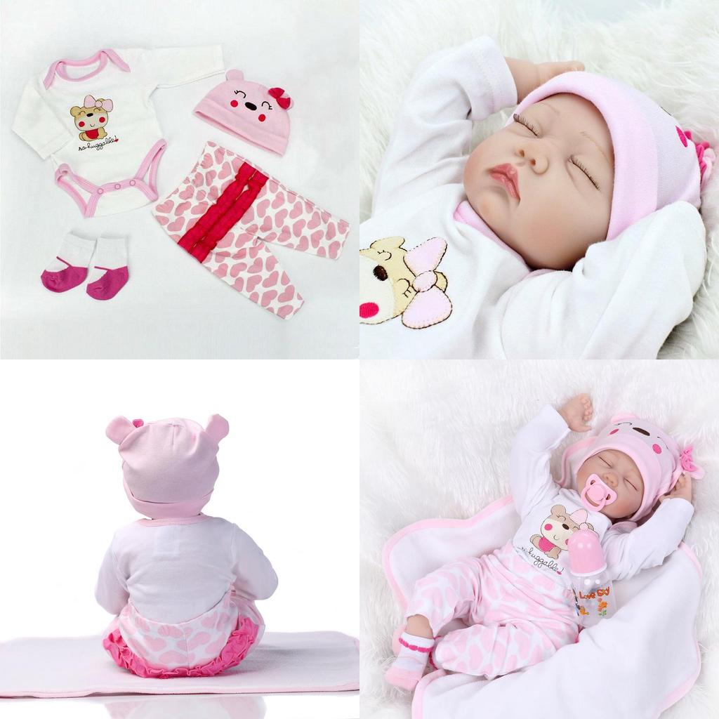 Adorable 22" Reborn Gift Baby Dolls With Lifelike Features And Handmade Quality