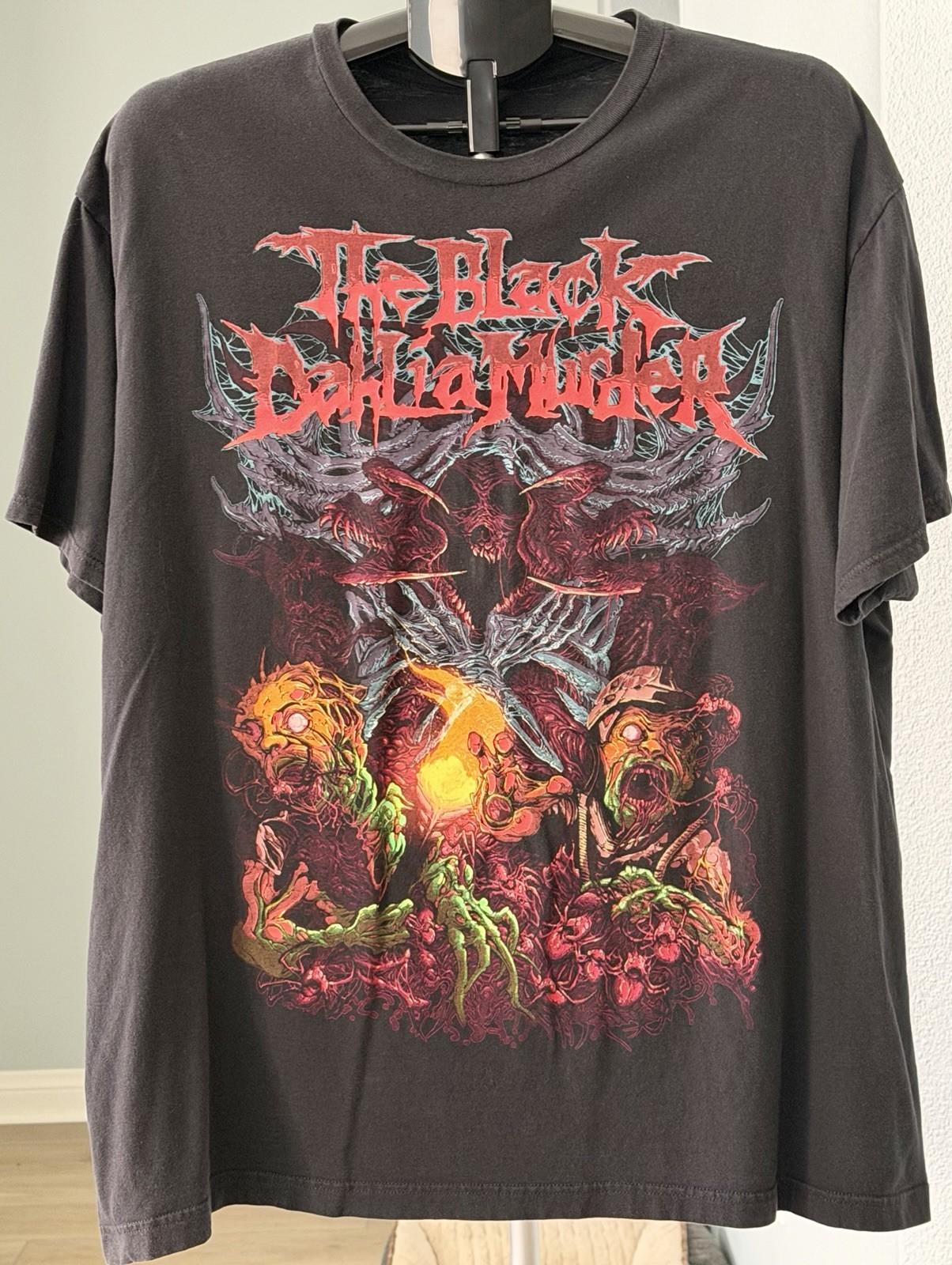 The Black Dahlia Murder Graphic Black Short Sleeve T-Shirt Size XXL Unisex T-Shirt L