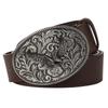 Fashion Women Belt Retro Floral Pattern Flower Design Arabesque Pattern Golden Floral Popular Element Girdle Women Gift