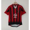 AC retro tricou clasic nostalgic replică tricou de fotbal Kaka Maldini cu mânecă scurtă top uniformă de antrenament