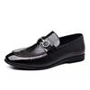 Fashion Four Seasons Men's Leather Shoes Classic Business Versatile Style Formal Party Daily Office Black Elegant Adult Flat Loafer