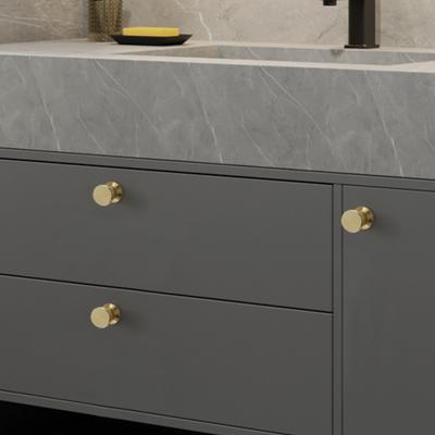 Ronde Gouden Knoppen Enkel Gat Kast Lade Trekkers Aluminium Meubelbeslag Handgreep