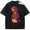 Anime Shaman King Yoh Asakura T-shirt Lavé Harajuku Surdimensionné Vintage Ample Classique Unisexe Streetwear Couples T-shirt haute qualité
