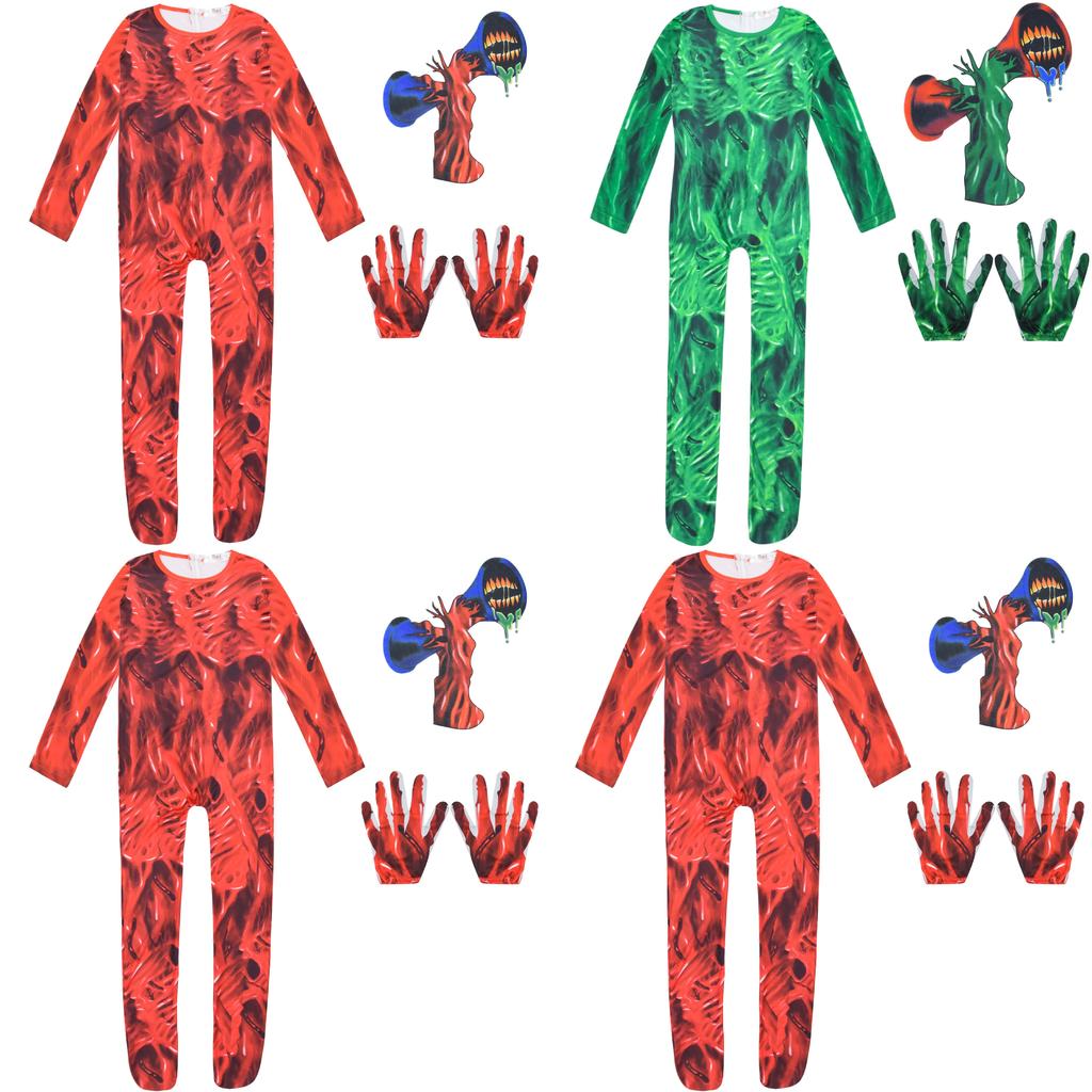 Halloween Siren Head Horror Costume Jumpsuit For Kids Spooky And Stylish Outfit!